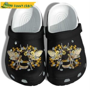 Autism For Best Friend Bee Floral Crocs.jpg