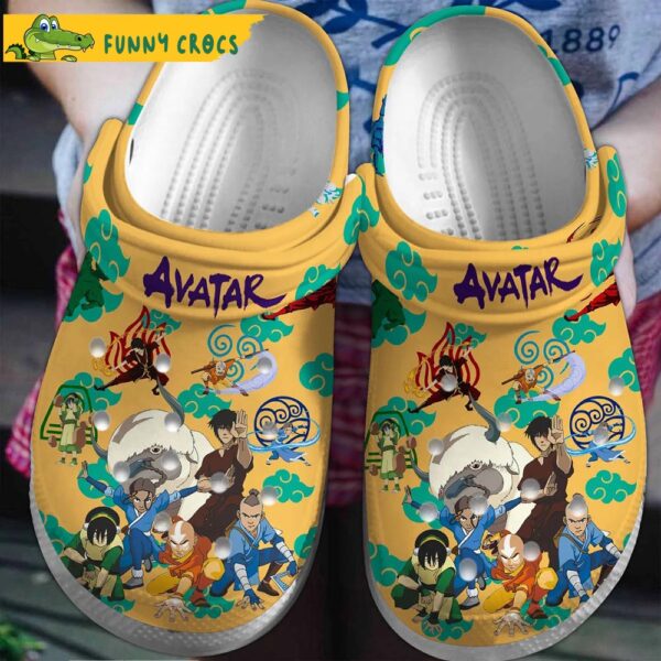 Avatar Airbender Movie Yellow Crocs Clog Shoes 1.jpg