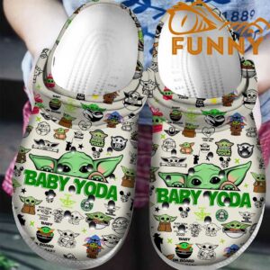 Baby Yoda Christmas Classic Clog, Unisex Crocs Shoes