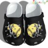 Baseball Girl Lovely Baseball Lovers Crocs Crocband Clog Shoes 2.jpg