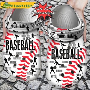 Baseball Pattern Gifts Crocs Clog Shoes 1.jpg