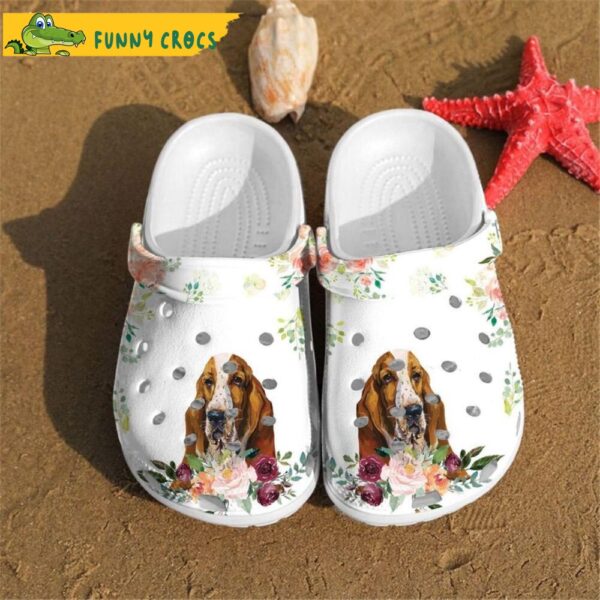 Basset Hound Floral Crocs.jpg