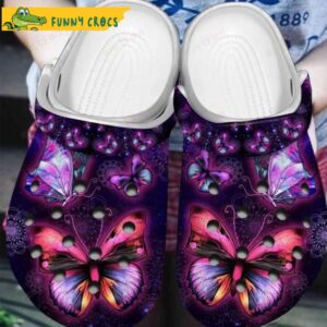 Beautiful Purple Pink Love Butterfly Crocs.jpg