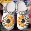 Beautiful Sunflower Flock Of Butterflies Floral Crocs.jpg