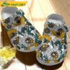 Bee Happy Flowers Pattern Floral Crocs.jpg