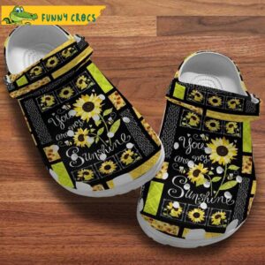 Bee Sunflower You Are My Sunshines Floral Crocs.jpg