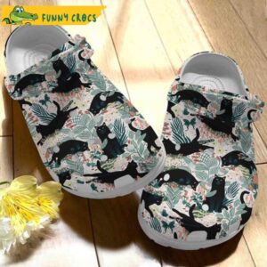 Black Cat In The Garden Floral Crocs.jpg