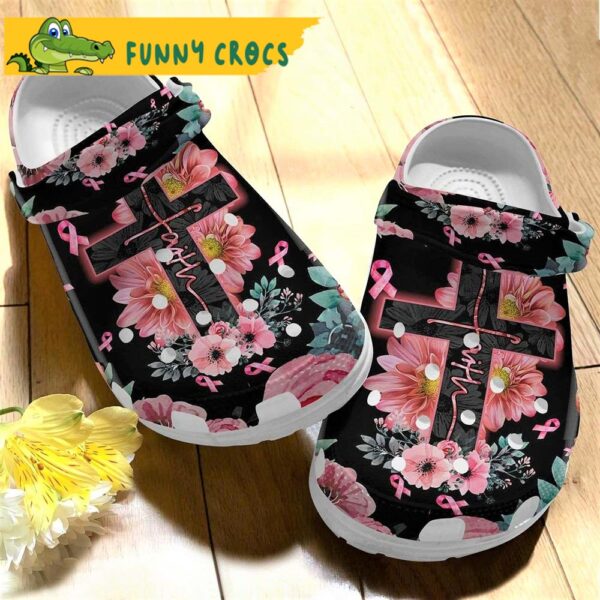 Breast Cancer Awareness Month Floral Pattern Crocs 1.jpg