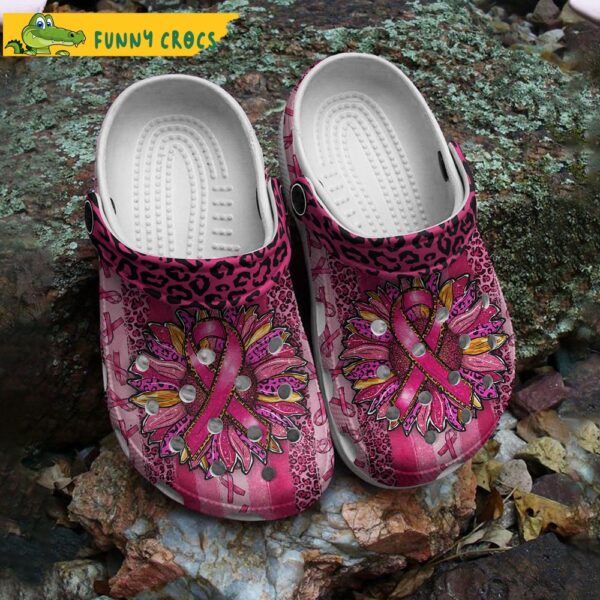 Breast Cancer Awareness Sunflower Crocs Slippers 2.jpg