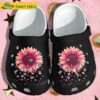 Breast Cancer Pink Ribbons Sunflowers Floral Crocs.jpg