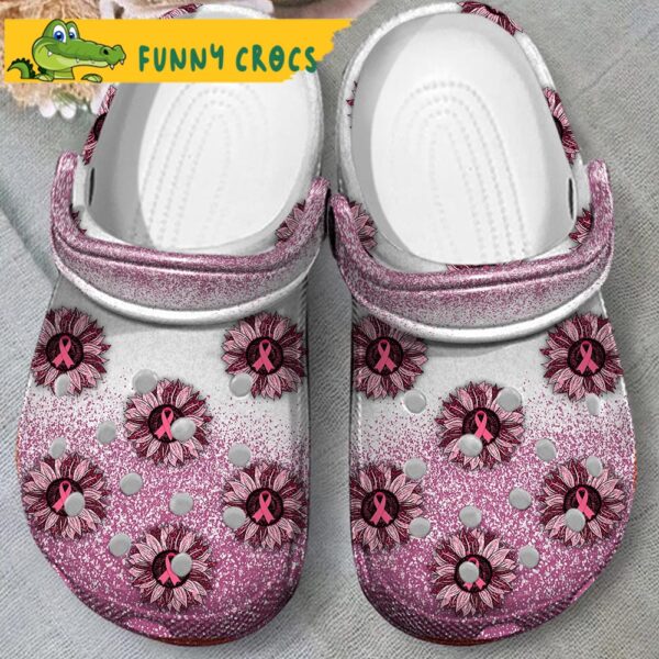 Breast Cancer Sunflower Crocs 3.jpg