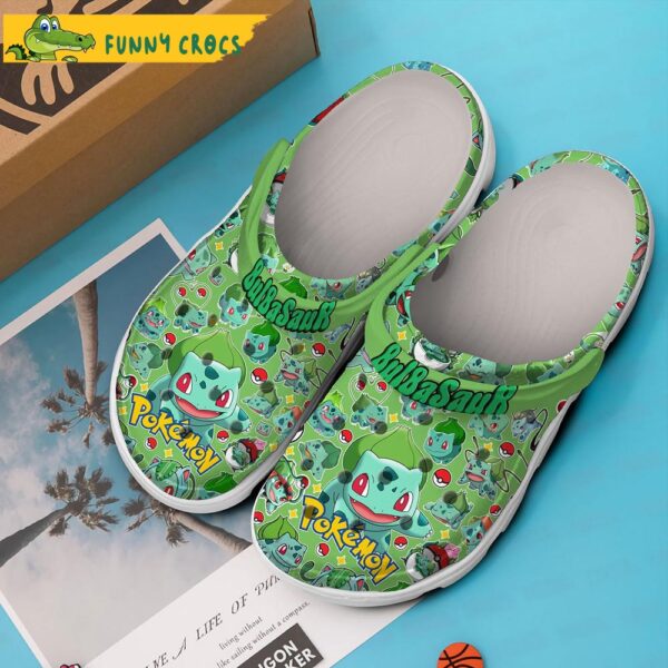 Bulbasaur Pattern Green Crocs Clog Shoes 3.jpg