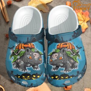 Bulbasaur Pokemon Halloween Crocs Clog Shoes 1.jpg