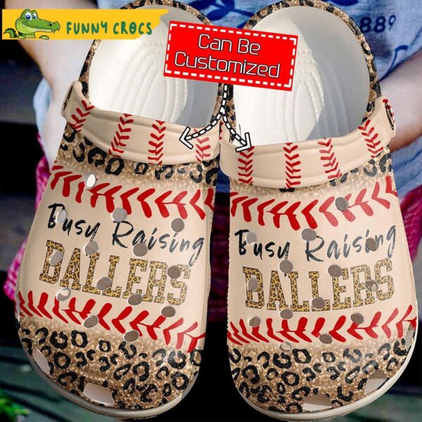 Busy Raising Ballers Baseball Gifts Crocs 1.jpg