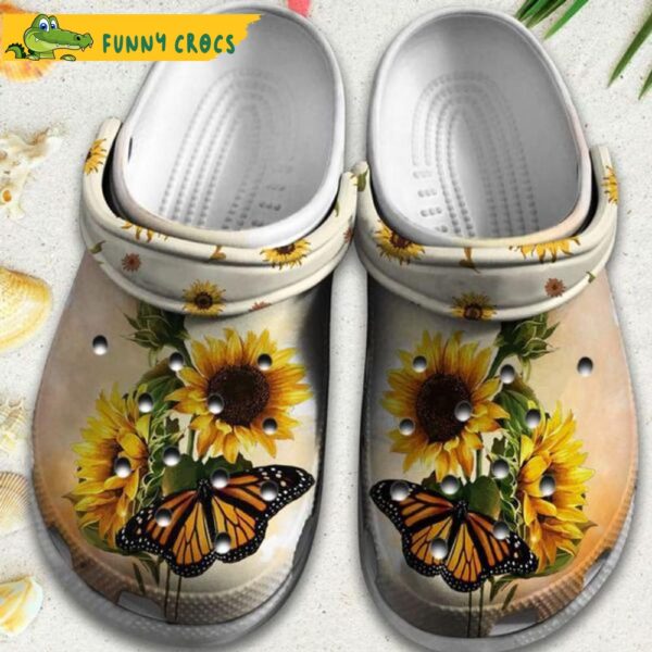 Butterfly On Sunflower Crocs.jpg