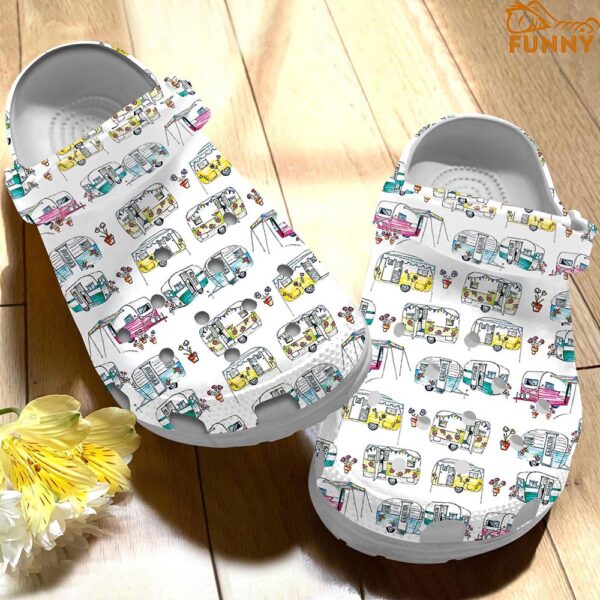 Camper Colorful Car Crocs Crocband Shoes 3.jpg