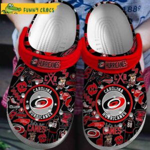 Carolina Hurricanes NHL Black Crocs Clog Shoes 1.jpg