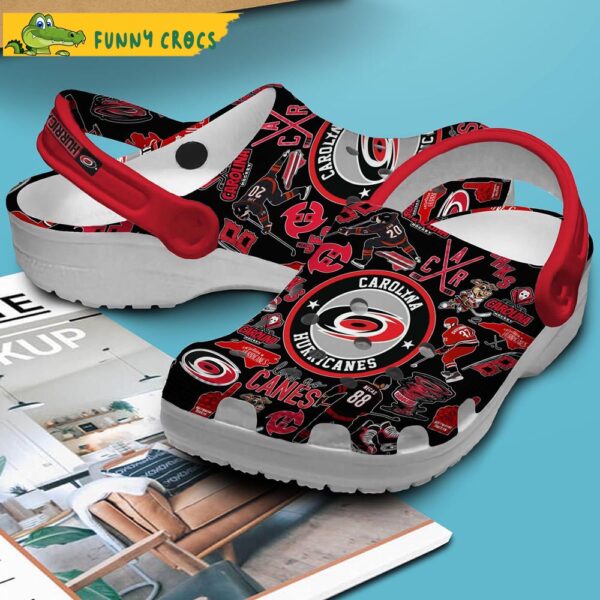 Carolina Hurricanes NHL Black Crocs Clog Shoes 3.jpg