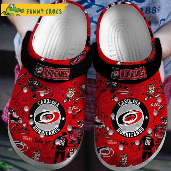 Carolina Hurricanes NHL Red Crocs Clog Shoes 1.jpg