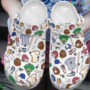 Cartoon Baseball Ball Cap Batter Crocs Clogs Crocband Shoes 2.jpg