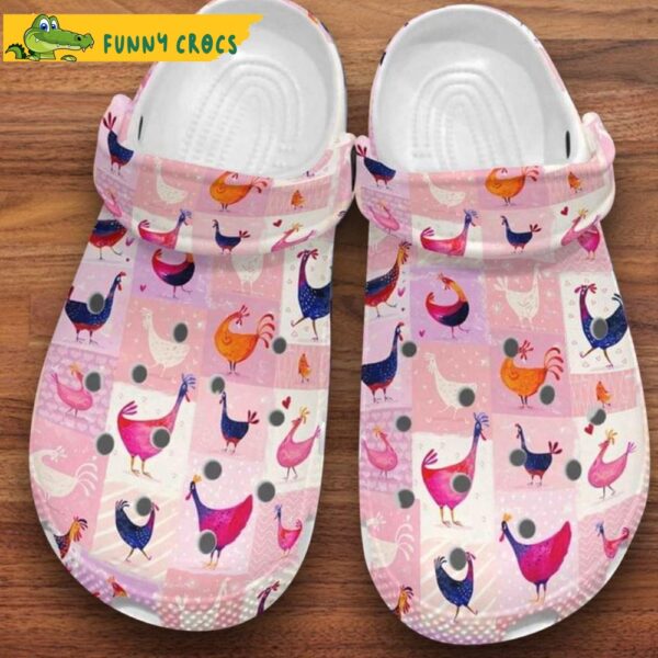 Cartoon Chicken Gifts Crocs Clog Shoes.jpg