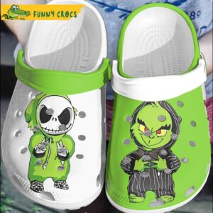 Cartoon Jack And Grinch Crocs Clog Shoes 1.jpg