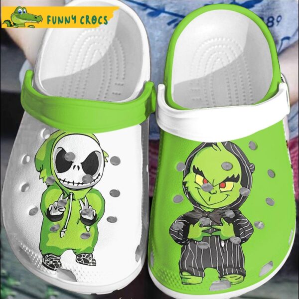 Cartoon Jack And Grinch Crocs Clog Shoes 1.jpg