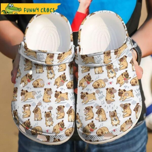 Cartoon Pug Dog Croc Shoes.jpg