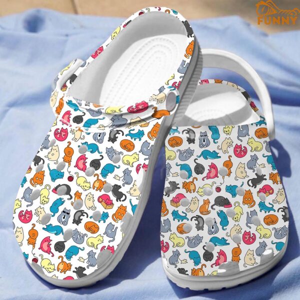 Cat Colorful Crocs Classic Clog Shoes 2.jpg