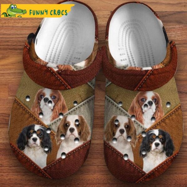 Cavalier King Charles Spaniel Leather Dog Crocs.jpg