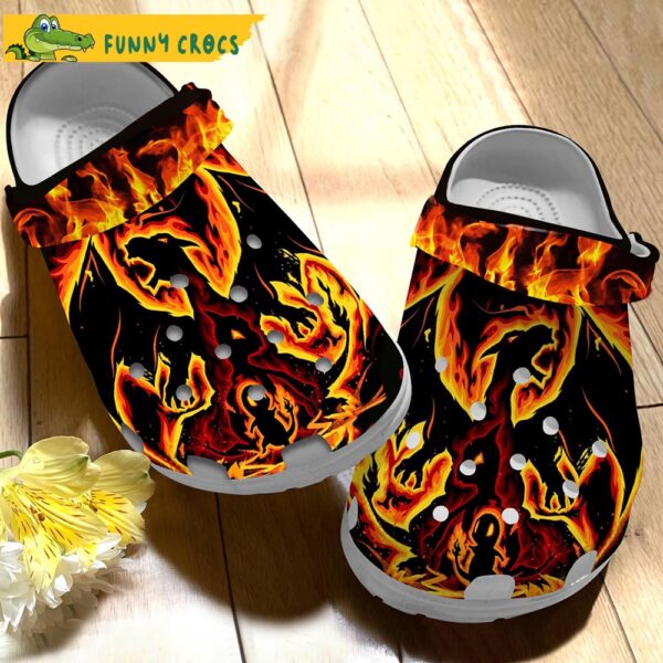 Charmander Charmeleon Charizard Pokemon Crocs 1.jpg