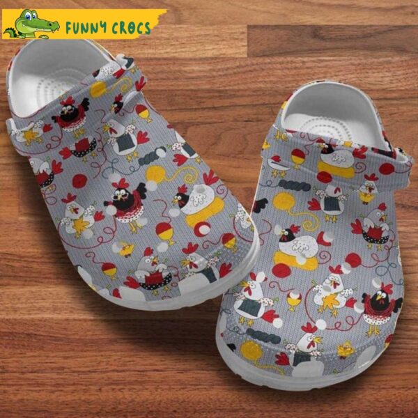 Chibi Chickens Crocs Clog Shoes 1.jpg