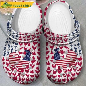 Chicken American Flag Crocs Clog Shoes 1.jpg