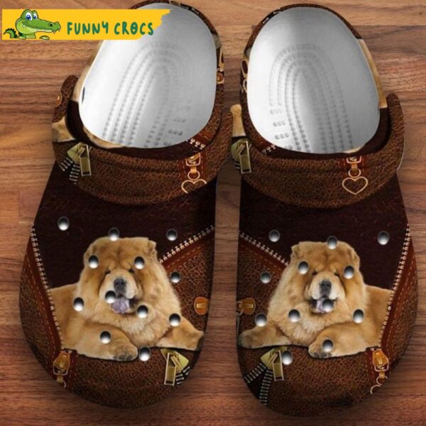 Chow Chow Leather Zipper Dog Crocs.jpg