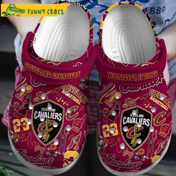 Cleveland Cavaliers NBA Red Crocs Clog shoes 1.jpg