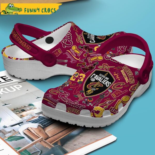 Cleveland Cavaliers NBA Red Crocs Clog shoes 2.jpg