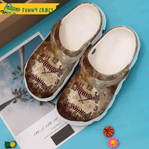 Clock Baseball Crocs Clog Shoes 1.jpg