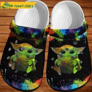 Colorful Baby Yoda Crocs Clog Shoes.jpg