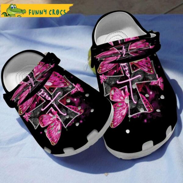 Cross Faith Breast Cancer Butterfly Crocs.jpg