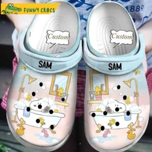 Custom Disney Take A Shower Snoopy Crocs 1.jpg