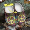 Custom Flowers For Peace Crocs 2.jpg