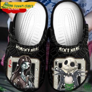 Custom King And Queen Jack And Sally Crocs Clog Shoes 1.jpg