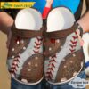 Custom Leather Baseball Funny Crocs Crocband 1.jpg