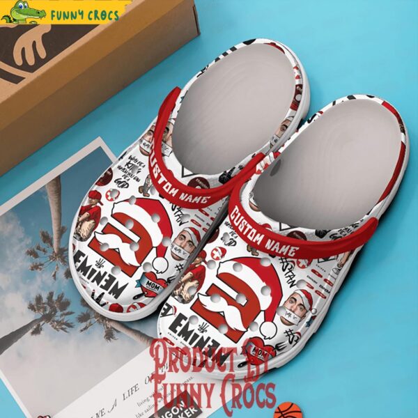 Custom Merry Christmas Eminem Crocs Shoes 2.jpg