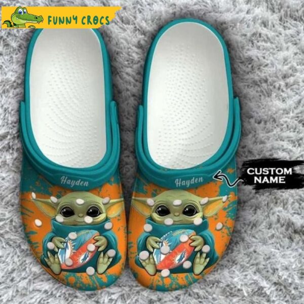 Custom Miami Dolphins Baby Yoda Crocs.jpg