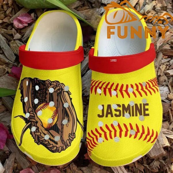 Softball Personalized Gloves Crocs Crocband Clog For Women Men