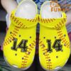 Personalized Softball Stitches Crocs Crocband Clog For Women Men