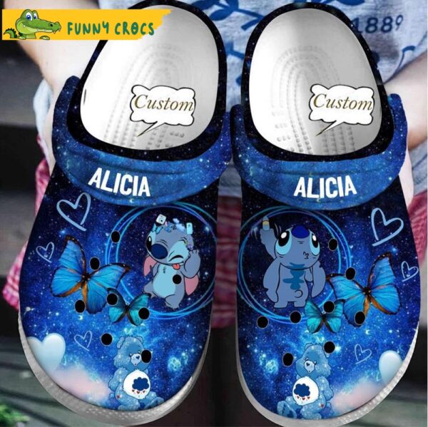 Custom Night Sky Blue Butterfly Stitch Crocs 1.jpg