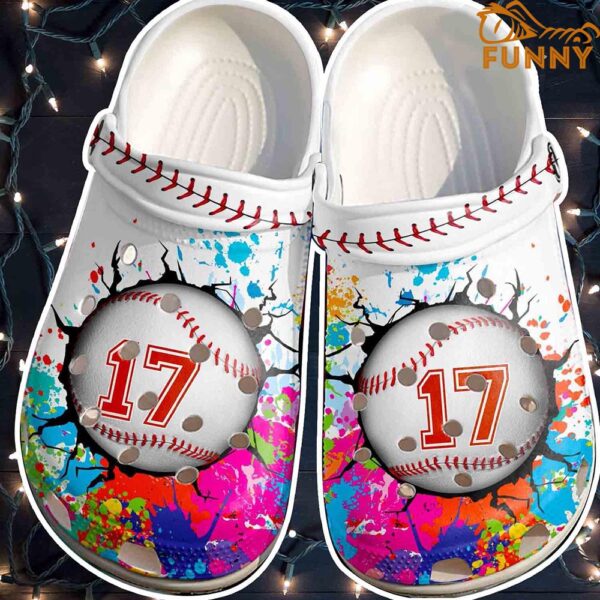 Custom Number Colorful Paint Baseball Crocs.jpg