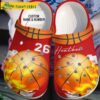 Custom Number Fire Besketball Crocs Slippers 1.jpg